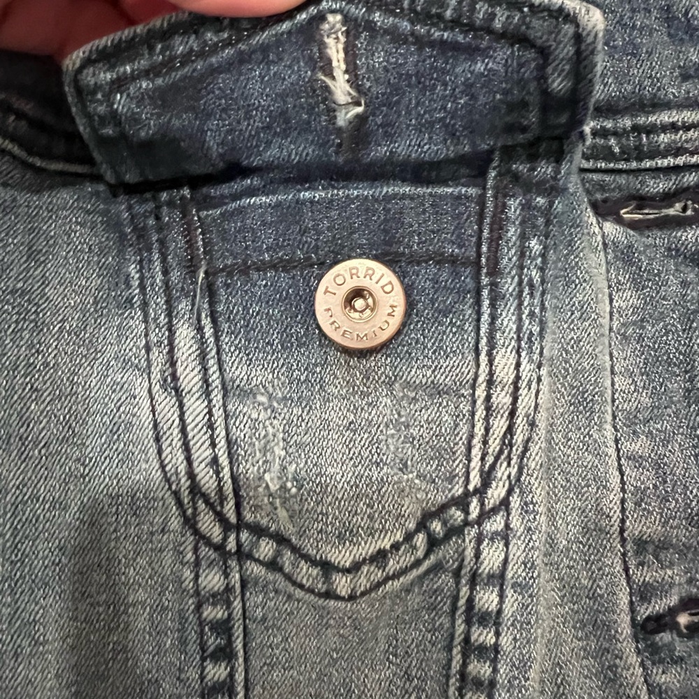 Torrid Embroidered Denim Jacket - Picture 15 of 15